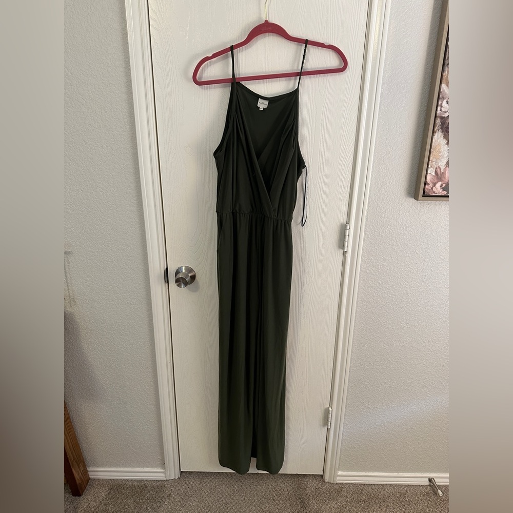 Green jumpsuit